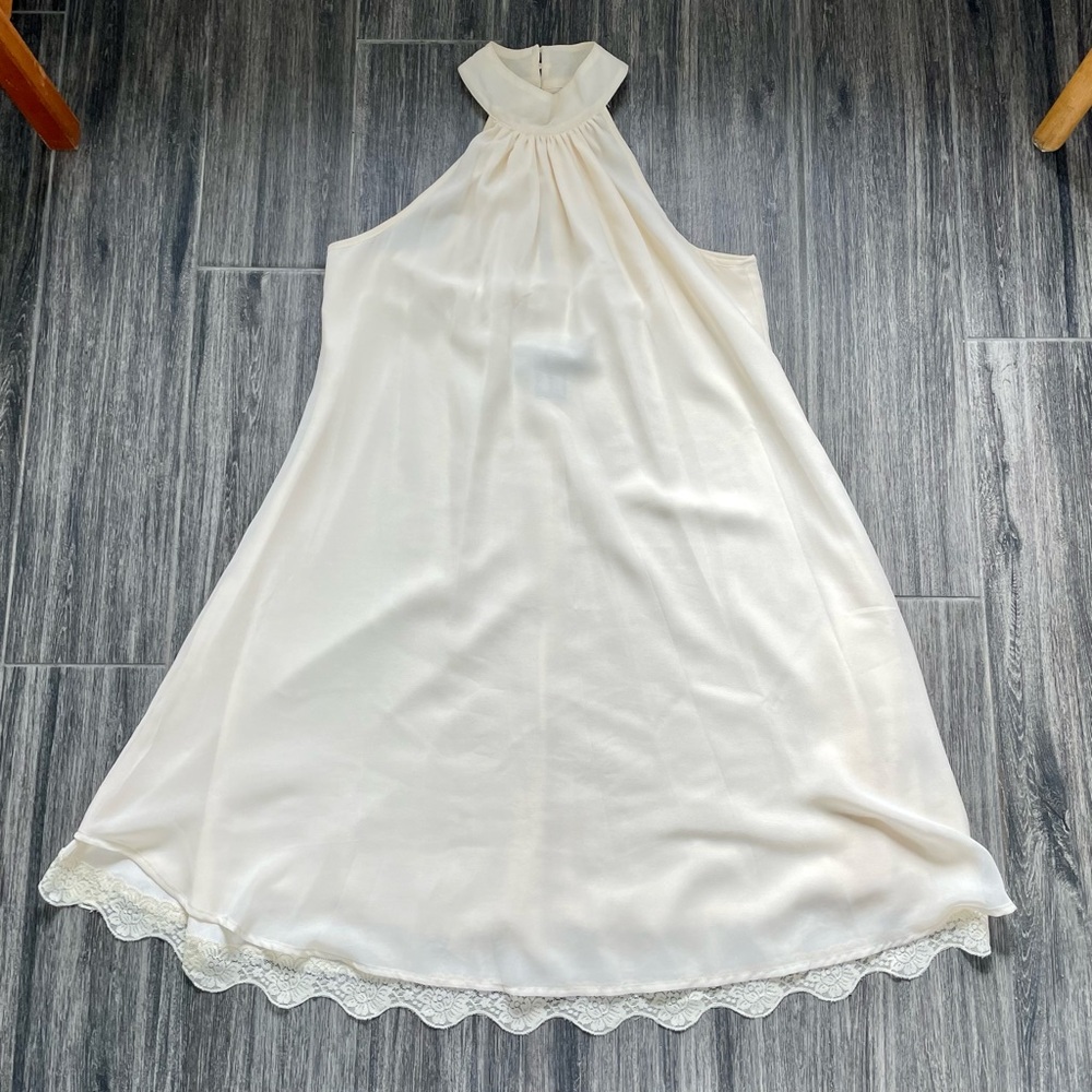 Light beige dress Kardashian collection with lace